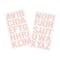 12 Pack: Blush Glitter Alphabet Stickers by Recollections™